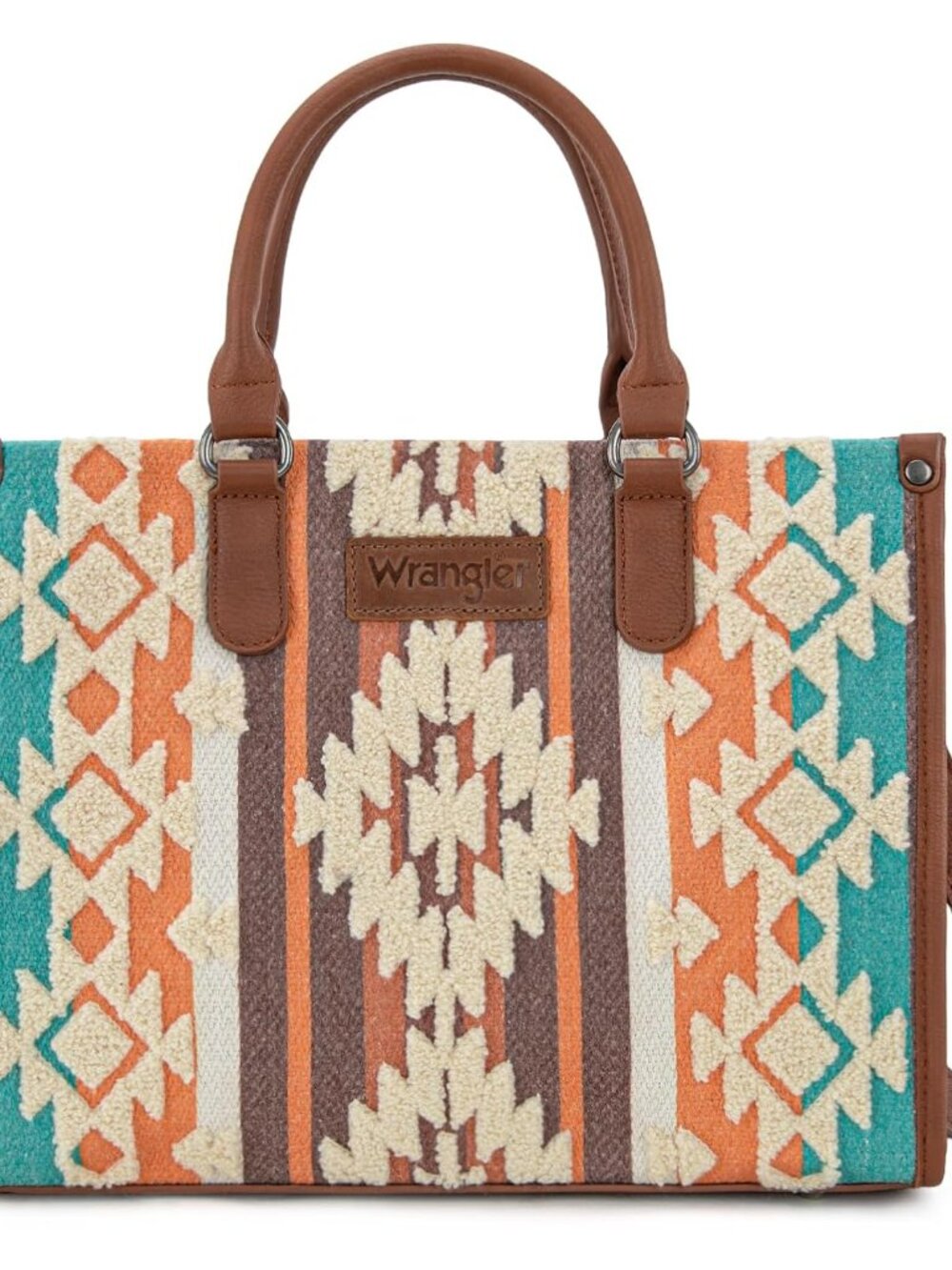Wrangler Chenille Tote Bag for Women Western Women's Crossbody Handbags Aztec To